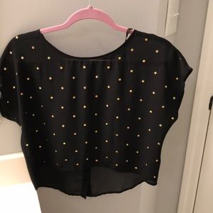 Forever 21 crop too with studs